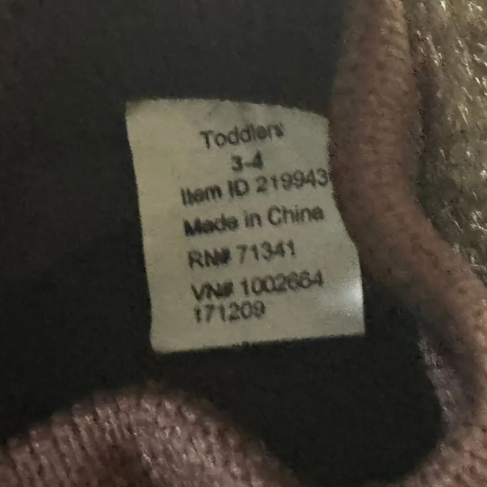 L.L. Bean Toddler Animal Paws Bear Slippers Sz 3-4 Faux Fur Paw Sole Cozy Indoor
